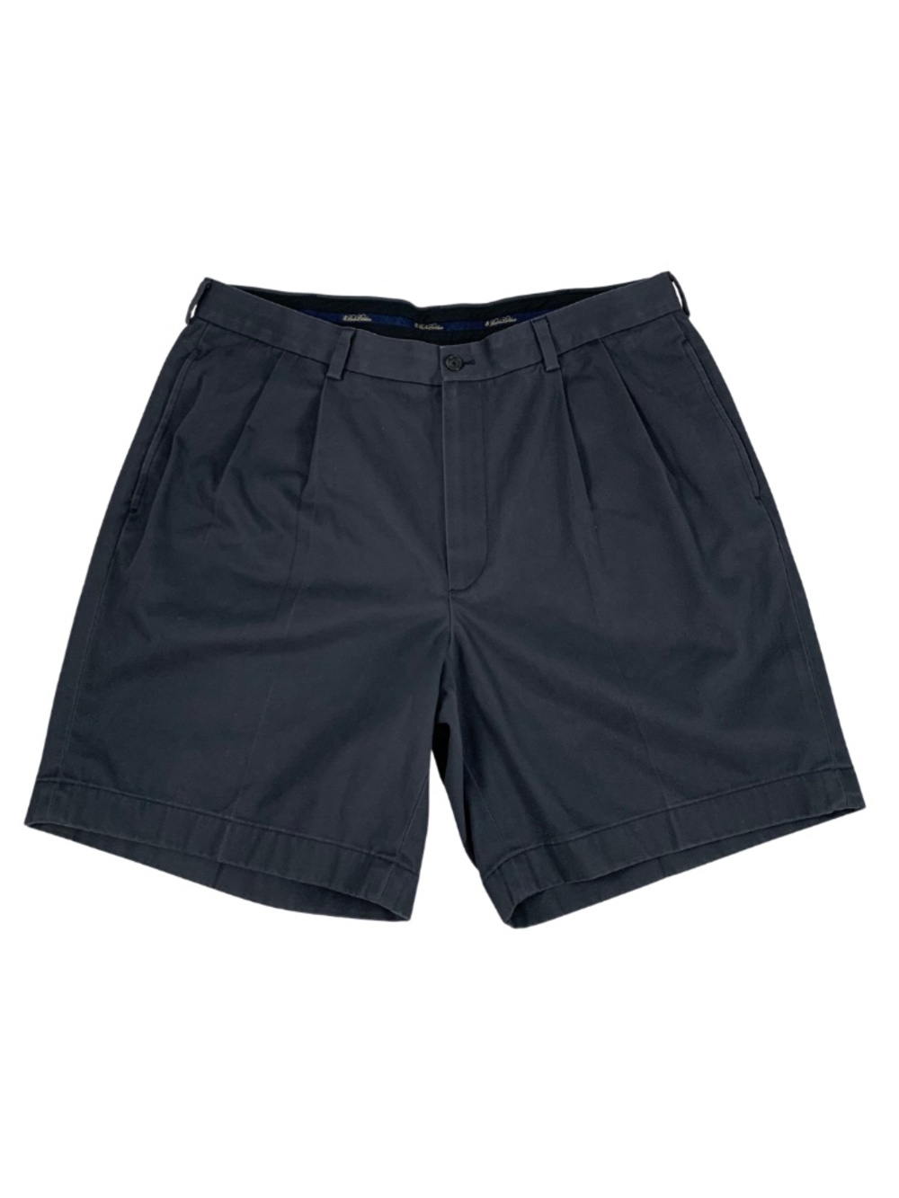 Brooks Brothers Dark Grey Pleated Chino Shorts Men's 37 Preppy Casual Travel